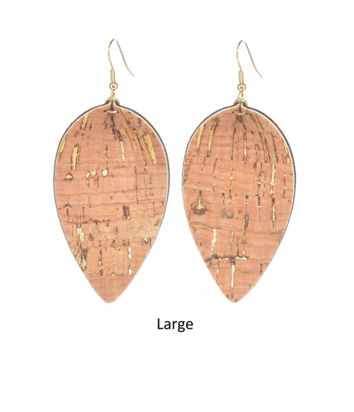 Leaf - Cork, Natural with Gold Fleck