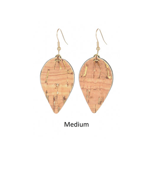 Leaf - Cork, Natural with Gold Fleck
